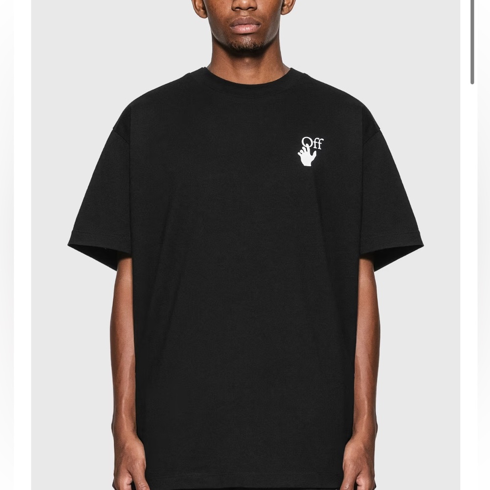 Off-White Black Logo Tee M | Designer Streetwear